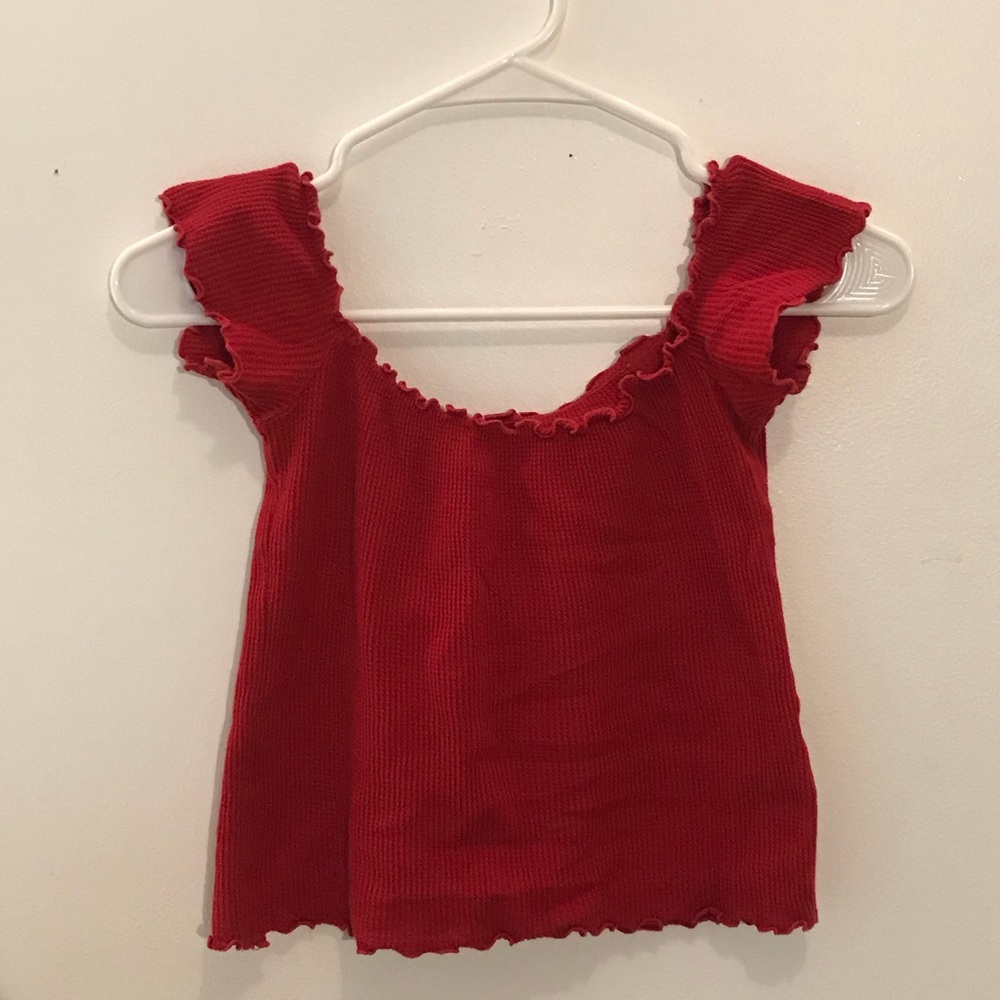 Brandy Melville off shoulder red top
